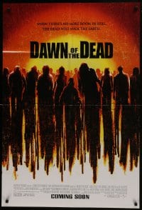 7p174 DAWN OF THE DEAD advance DS 1sh 2004 Sarah Polley, Ving Rhames, Jake Weber, remake!
