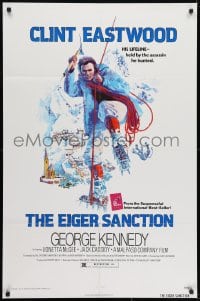 7p233 EIGER SANCTION 1sh 1975 Clint Eastwood's lifeline was held by the assassin he hunted!