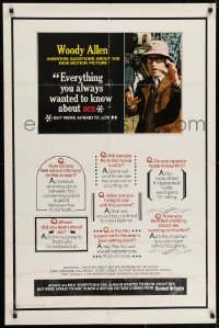 7p246 EVERYTHING YOU ALWAYS WANTED TO KNOW ABOUT SEX advance 1sh 1972 Woody Allen directed!