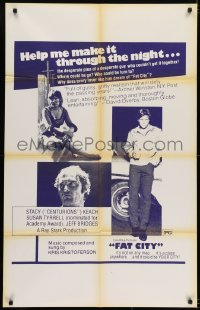 7p256 FAT CITY 1sh R1970s Stacy Keach, Jeff Bridges, Susan Tyrrell, John Huston, boxing!