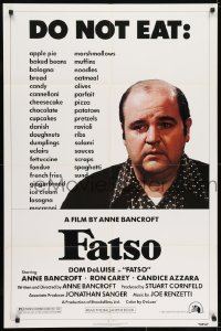 7p257 FATSO 1sh 1980 Dom DeLuise goes on a diet, hilarious best image, directed by Anne Bancroft!