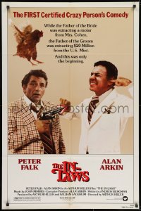 7p398 IN-LAWS 1sh 1979 classic Peter Falk & Alan Arkin screwball comedy!