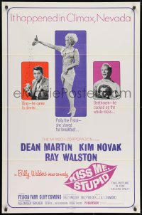 7p435 KISS ME, STUPID 1sh 1965 directed by Billy Wilder, Kim Novak, Dean Martin, Ray Walston!