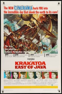 7p438 KRAKATOA EAST OF JAVA style C Cinerama 1sh 1969 incredible day that shook the Earth to core!