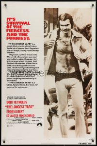 7p468 LONGEST YARD 1sh 1974 Robert Aldrich prison football comedy, full-length Burt Reynolds!