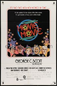 7p534 MOVIE MOVIE 1sh 1978 George C. Scott, Stanley Donen directed parody of 1930s movies!