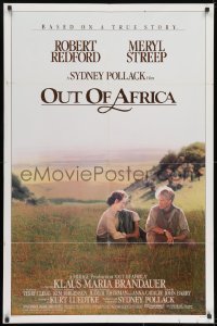 7p601 OUT OF AFRICA 1sh 1985 Robert Redford & Meryl Streep, directed by Sydney Pollack!