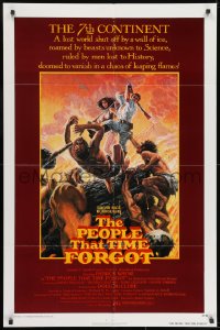 7p615 PEOPLE THAT TIME FORGOT 1sh 1977 Edgar Rice Burroughs, a lost continent shut off by ice!