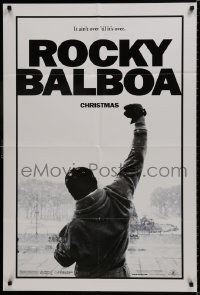 7p706 ROCKY BALBOA teaser DS 1sh 2006 boxing, director & star Sylvester Stallone w/fist in air!