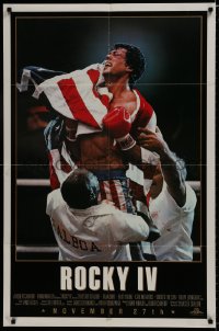 7p710 ROCKY IV advance 1sh 1985 different close up of heavyweight boxing champ Sylvester Stallone!