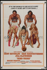 7p756 SEMI-TOUGH 1sh 1977 Burt Reynolds, Kris Kristofferson, sexy girls & football art by McGinnis!