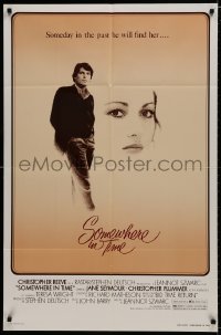 7p803 SOMEWHERE IN TIME 1sh 1980 Christopher Reeve, art of Jane Seymour, cult classic!
