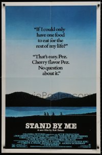 7p820 STAND BY ME 1sh 1986 Phoenix, Feldman, O'Connell, Wheaton, Sutherland, cherry Pez, rated!