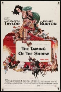 7p868 TAMING OF THE SHREW 1sh 1967 Howard Terpning art of Elizabeth Taylor & Richard Burton!