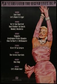 7r247 30 YEARS LATER THE LEGEND LIVES ON video poster 1992 Monroe in Gentlemen Prefer Blondes!