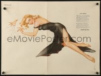 7r073 ALBERTO VARGAS Late Spring magazine page 1940s sexy pin-up art for Esquire Magazine!