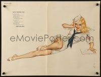 7r070 ALBERTO VARGAS Gravy for the Navy magazine page 1940s sexy pin-up art for Esquire Magazine!