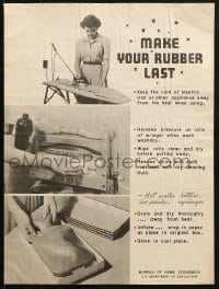 7r006 MAKE YOUR RUBBER LAST 14x19 WWII war poster 1942 Home Front, great tips and images!