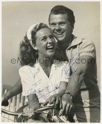 7s317 SYNCOPATION signed deluxe 10x12 still 1942 by BOTH Jackie Cooper AND Bonita Granville!