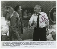 7s361 ART CARNEY signed 8.25x9.5 still 1977 close up with Bill Macy in The Late Show!