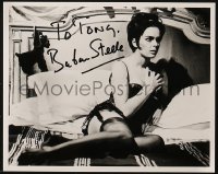 7s245 BARBARA STEELE signed 8x10 REPRO still 1966 includes a 1sh from Nightmare Castle & 3 stills!