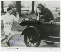 7s365 BEN CROSS signed 8x9.5 still 1981 great scene running behind car in Chariots of Fire!