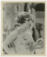 7s861 BESSIE LOVE signed 8.25x10 REPRO still 1970s great sexy close up wearing skimpy showgirl outfit!