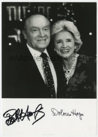 7s863 BOB HOPE/DOLORES HOPE 5x7 REPRO still 1980s signed by both husband & wife!