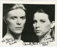 7s869 CANDY CLARK signed 8x10 REPRO still 1980s with David Bowie in The Man Who Fell to Earth!