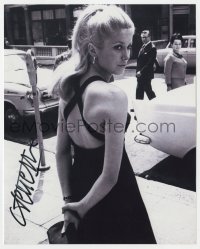 7s246 CATHERINE DENEUVE signed 8x10 REPRO photo 1980s includes a 1965 lobby card from Repulsion!