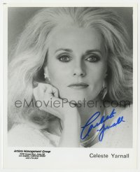 7s871 CELESTE YARNALL signed 8x10 publicity still 1980s portrait from Artists Management Group!