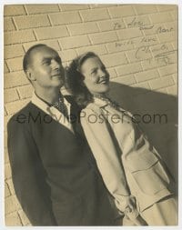 7s381 CHARLES BOYER signed deluxe 7x9 still 1930s portrait with wife Pat Paterson by Alexander Paal!
