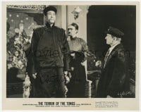 7s387 CHRISTOPHER LEE signed 8x10 still 1961 close up in full makeup in Terror of the Tongs!