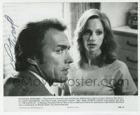 7s393 CLINT EASTWOOD signed 7.5x9.25 still 1977 close up with Sondra Locke from The Gauntlet!