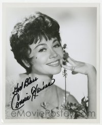 7s877 CONNIE HAINES signed 8x10 publicity still 1980s great head & shoulders smiling portrait!
