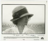 7s400 DIANE KEATON signed 8x9.5 still 1981 great portrait as Louise Bryant in hat from Reds!