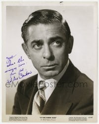 7s413 EDDIE CANTOR signed 8x10.25 still 1947 head & shoulders portrait from If You Knew Susie!