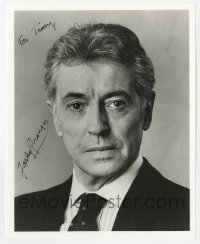 7s904 FARLEY GRANGER signed 8x10 publicity still 1980s head & shoulders portrait late in his career!