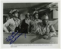 7s431 FRED MACMURRAY signed 8.25x10 still R1975 with Humphrey Bogart & others in The Caine Mutiny!