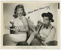 7s430 FRED MACMURRAY signed 8.25x10 still 1946 with Paulette Goddard in Suddenly It's Spring!