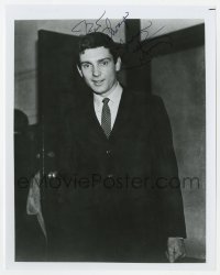 7s908 GENE PITNEY signed 8x10 publicity still 1980s great close up of the pop singer in suit & tie!