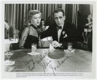 7s453 GLORIA GRAHAME signed 8.25x10 still R1975 c/u with Humphrey Bogart from In a Lonely Place!