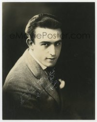 7s459 HAROLD LLOYD signed deluxe 7.5x9.5 still 1910s super young without his trademark glasses!