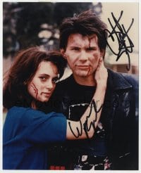 7s830 HEATHERS signed color 8x10 REPRO still 1989 by BOTH Winona Ryder AND Christian Slater!