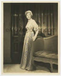 7s465 HEDDA HOPPER signed deluxe 8x10 still 1930s the famous newspaper columnist by Paul Hesse!