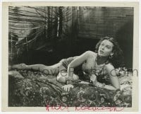 7s913 HEDY LAMARR signed 8x10 REPRO still 1980s sexy portrait as Tondelayo from White Cargo!
