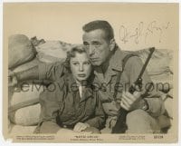 7s469 HUMPHREY BOGART signed 8x10.25 still 1954 close up with June Allyson in Battle Circus!