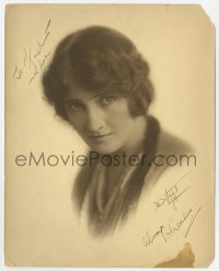 7s471 IRENE HUNT signed deluxe 8x10 still 1910s portrait of the silent actress by Witzel!