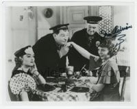 7s917 IRIS ADRIAN signed 8x10 REPRO still 1980s great image with Stan Laurel and Oliver Hardy!