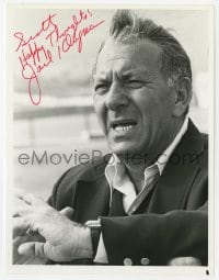 7s472 JACK KLUGMAN signed TV 7x9 still 1980s great close up in a scene from Quincy M.E.!